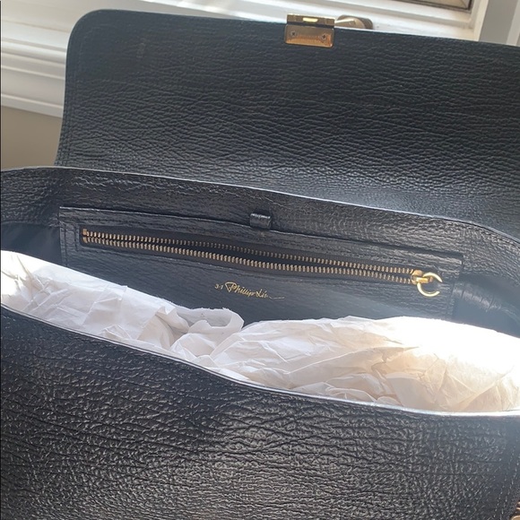3.1 Philip Lim Pashli Black Medium Satchel Bag - Picture 6 of 10